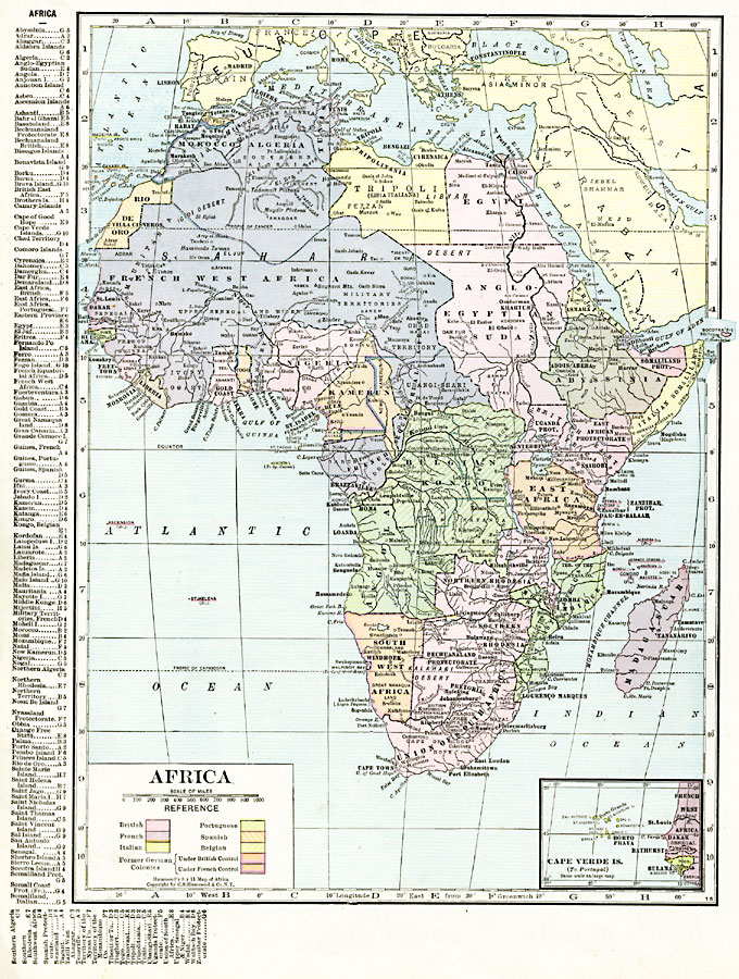 Post-WWI Africa
