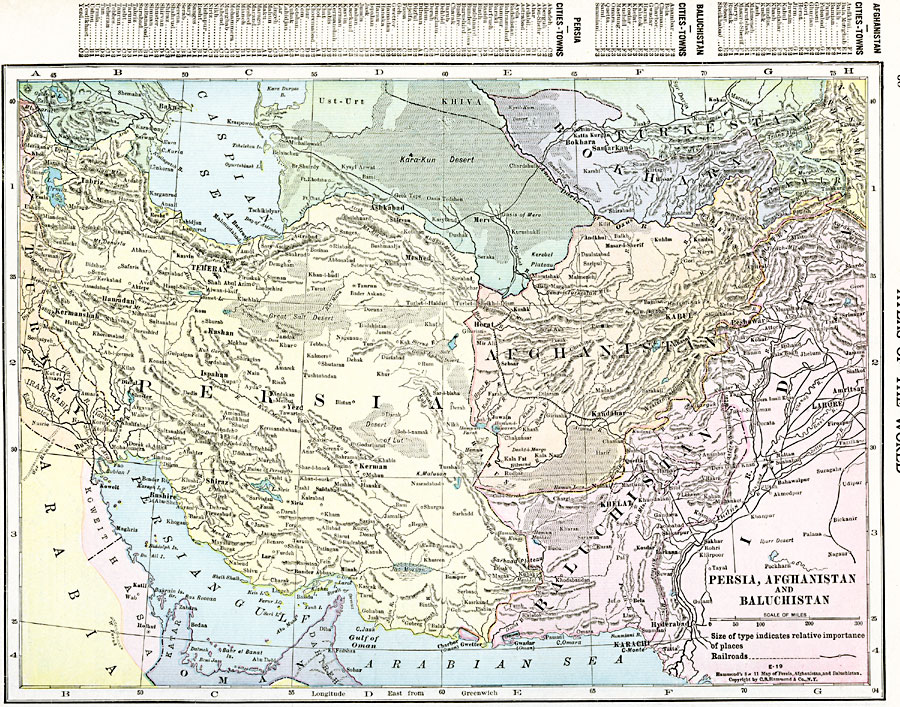 Persia, Afghanistan, and Baluchistan
