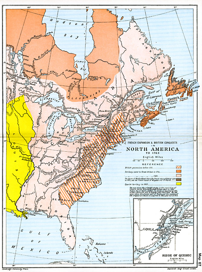 French Expansion and British Conquests in North America 