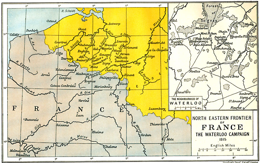 North Eastern Frontier of France and Waterloo