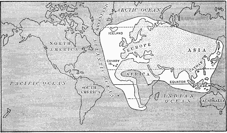 The World as known in the time of Columbus