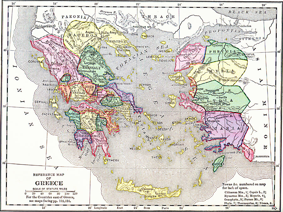 Reference Map of Greece