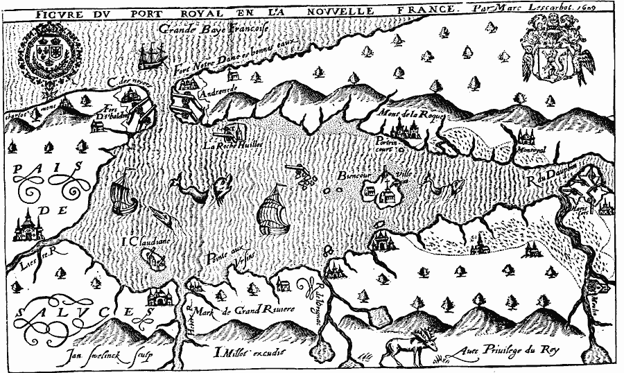 Port Royal, or Annapolis Basin (after Lescarbot)