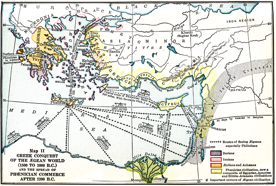 Greek Conquest of the Aegean World and the Spread of Phoenician Commerce