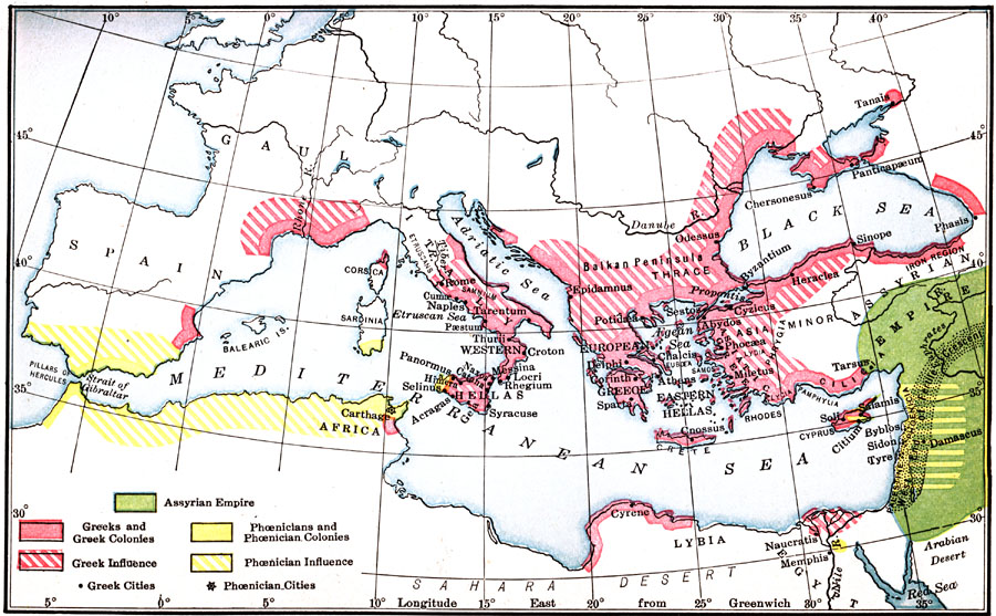 Colonial Expansion of the Greeks and Phoenicians