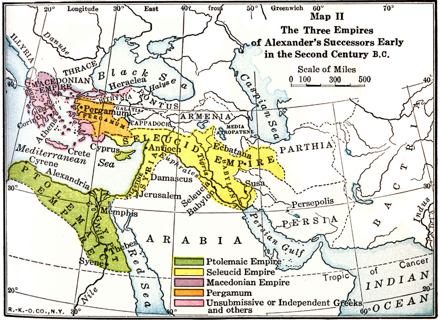 The Three Empires of Alexander's Successors Early in the