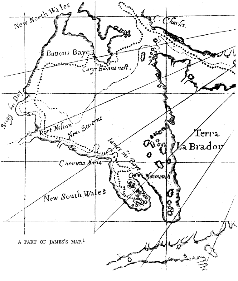 James's Map of Charlton Island Vicinity