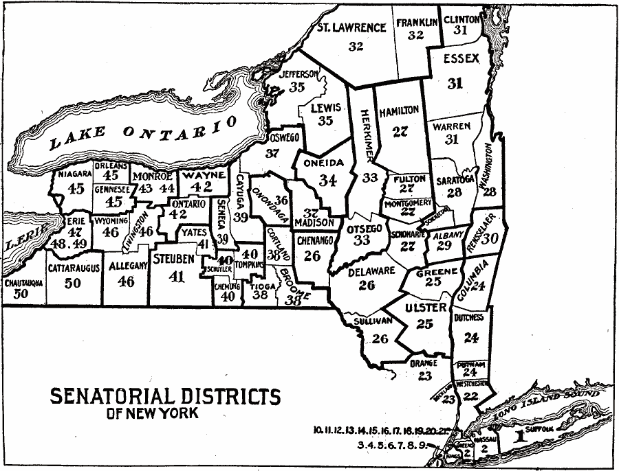Senatorial Districts of New York