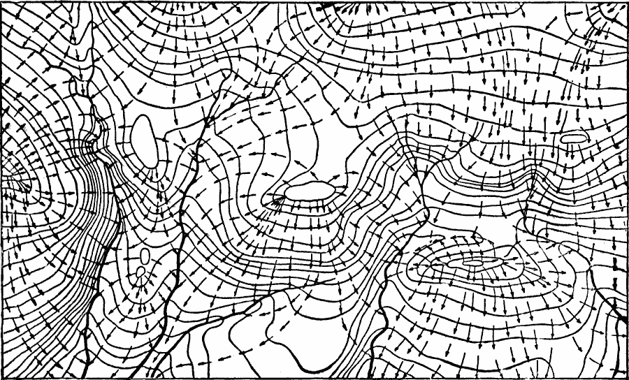 Contour Map of a Water Table