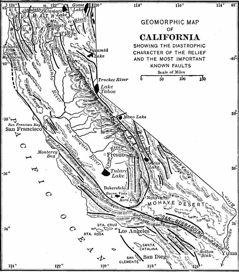 Geomorphic Map of California