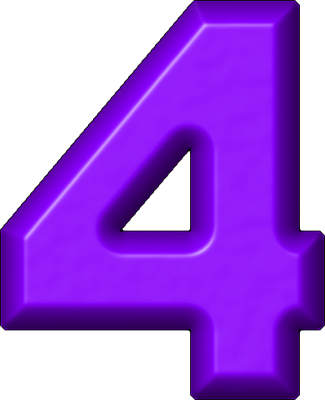 Presentation Alphabets: Purple Refrigerator Magnet 4