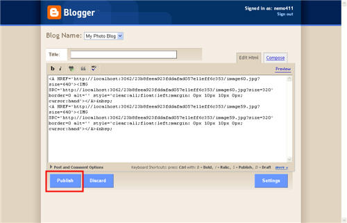 Publish Post