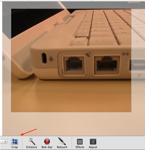 Crop button
