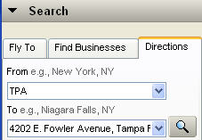 Google Earth Directions