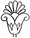 Lotus-palmette design.