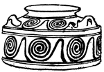 Mycenaean spiral ornament.