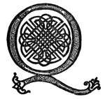 "Q" from a Celtic manuscript