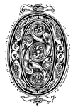 "O" from a Celtic manuscript.