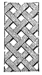 Carved interlace pattern.