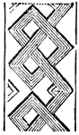 Carved interlace pattern.