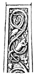 Interlace pattern from a Celtic cross at Ruthwell, Ireland