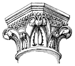 Capital from Canterbury Cathedral.