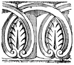Anglo-Norman anthemion ornament.