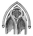 Plate tracery from Etton Church.