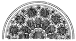 Half of west rose window, Chartres.