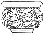 Decorated capital from Beverley Cathedral