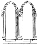 Early Gothic balustrade.