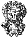 Grottesque mask from the castle of Ecouen, France, 1538.