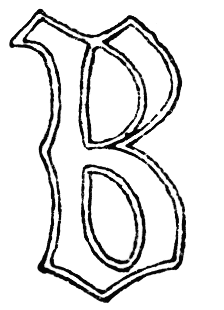 letter b in old english font