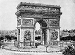 The Arc de Triomphe de L'etolile in Paris