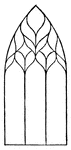 Tracery is the intersection in various forms of the mullions in the head of a window or screen.