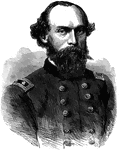"General Granger, born in New York, in 1821, died in Santa Fe, N. M., January 10th, 1876, was graduated at the United States Military Academy in 1845; took part in the principal battles of the Mexican War. When the Civil War began he served on the staff of General McClellan in Ohio; then in Missouri; was brevetted major for gallant services at Wilson's Creek; and on September 2nd, 1861, became colonel of the Second Michigan Cavalry; on March 26th, 1862 he was made a brigadier general, and commanded the cavalry in the operations that led to the fall of Corinth. He became a major general of volunteers on September 17th, 1862. He distinguished himself in the battles of Chickamauga and Missionary Ridge. On January 15th, 1866, he was mustered out of the volunteer service." &mdash; Frank Leslie, 1896