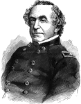 "General Totten, born in New Haven, Conn., August 23rd, 1788, died in Washington, D. C., April 23rd, 1864. Was graduated from the United States Military Academy in 1805, and promoted second lieutenant in the corps of engineers. After the beginning of the Civil War he had charge of the engineer bureau in Washington. When the corps of engineers and that of topographical engineers were consolidated, in 1863, he was made brigadier general on March 3rd; and for his long, faithful and eminent services was brevetted major general, April 21st, 1864." &mdash;Leslie, 1896