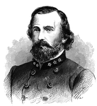 "General Ewell, born in Georgetown, D. C., February 8th, 1817, died in Springfield, Tenn., January 25th, 1872, was graduated at the United States Military Academy in 1840; served in the Mexican War, and was promoted captain, August 4th, 1849. When the Civil War began he resigned his commission, entered the Confederate Army, and was actively engaged throughout the war. He was promoted to the rank of major general, and fought at Blackburn's Ford, July 18th, and at Bull Run, July 21st, 1861. In the following year he distinguished himself under General Jackson. He lost a leg at Warrenton Turnpike, on August 28th, 1862. When Jackson was fatally wounded at Chancellorsville, Ewell, at the former's request, was promoted to lieutenant general and assigned to the command of the Second Corps. At the head of Jackson's veterans he fought valiantly at Winchester, at Gettysburg, and at the Wilderness on the Confederate left. He was captured, with his entire force, by Sheridan, at Sailor's Creek, April 6th, 1865. After the war he retired to private life."&mdash; Frank Leslie, 1896
