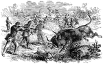 "The campaign in Georgia- Federal troops foraging near Warsaw Sound."— Frank Leslie, 1896