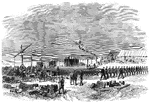 "The siege of Charleston, engineer depot, Morris Island, S. C."&mdash; Frank Leslie, 1896