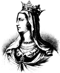 (1271-1336) Queen of France married to Philip III King of France