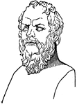 (469-399 B.C.) Greek philosopher who espoused the teaching technique of asking questions.