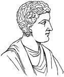 (c. 65 B.C.) The last of the great Latin poets whose great works include <I>Secular Songs</I><I> The Satires</I> and the <I>Art of Poetry</I>