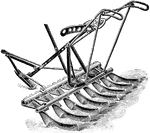 An Acme harrow, good for leveling and pulverizing the land.