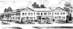 The Lake Alfred Hotel, with one hundred rooms.