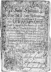 "New Hampshire Bill of Forty Shillings in 1742."—E. Benjamin Andrews, 1895