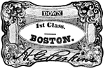 "Old Boston & Worcester Railway ticket, about 1837."&mdash;E. Benjamin Andrews, 1895