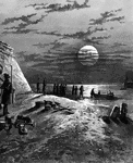 "Major Anderson removing his forces from Fort Moultrie to Fort Sumter, December 26, 1861."—E. Benjamin Andrews 1895