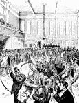 "The New York Gold Room on 'Black Friday,' September 24, 1869."—E. Benjamin Andrews 1895