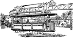 The Romanoff railway system, a single rail type.